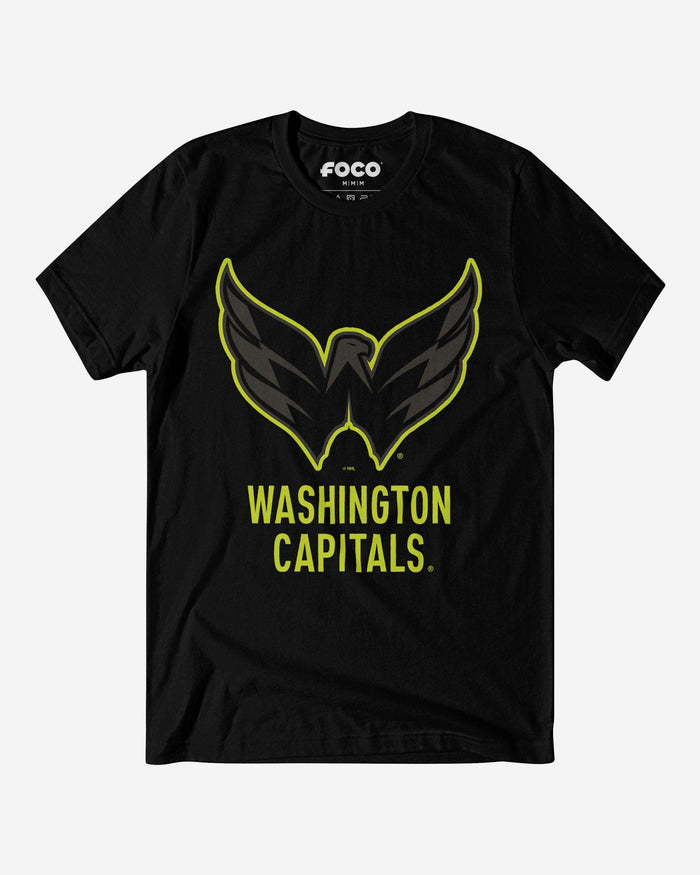 Washington Capitals Highlight Reel T-Shirt FOCO Black/Volt S - FOCO.com