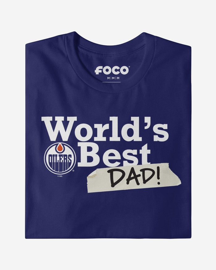 Edmonton Oilers World's Best Dad T-Shirt FOCO - FOCO.com