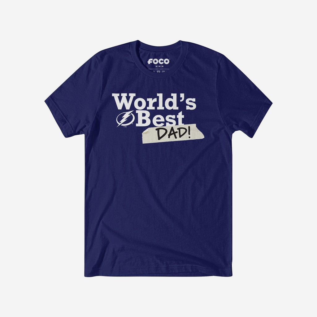 Tampa Bay Lightning World's Best Dad T-Shirt FOCO S - FOCO.com