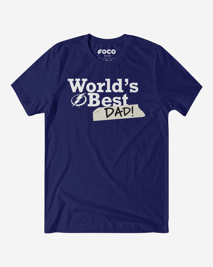 Tampa Bay Lightning World's Best Dad T-Shirt FOCO S - FOCO.com