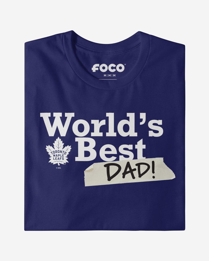 Toronto Maple Leafs World's Best Dad T-Shirt FOCO - FOCO.com
