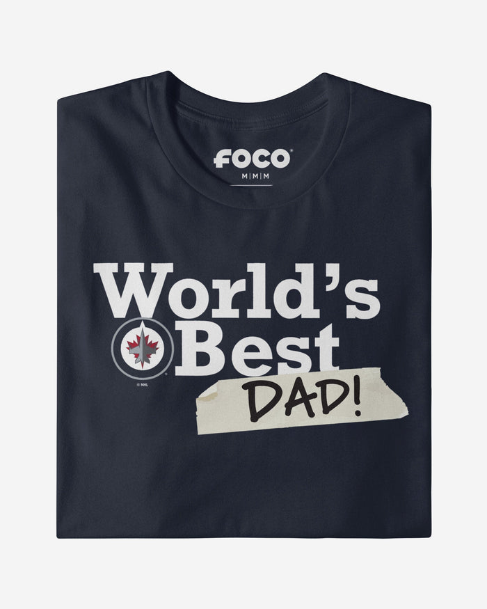 Winnipeg Jets World's Best Dad T-Shirt FOCO - FOCO.com
