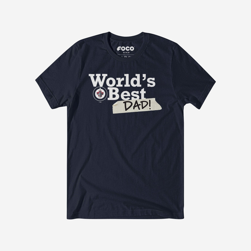 Winnipeg Jets World's Best Dad T-Shirt FOCO S - FOCO.com