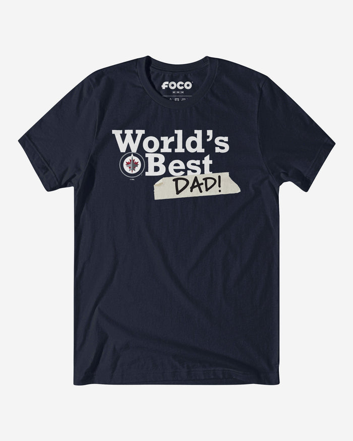 Winnipeg Jets World's Best Dad T-Shirt FOCO S - FOCO.com