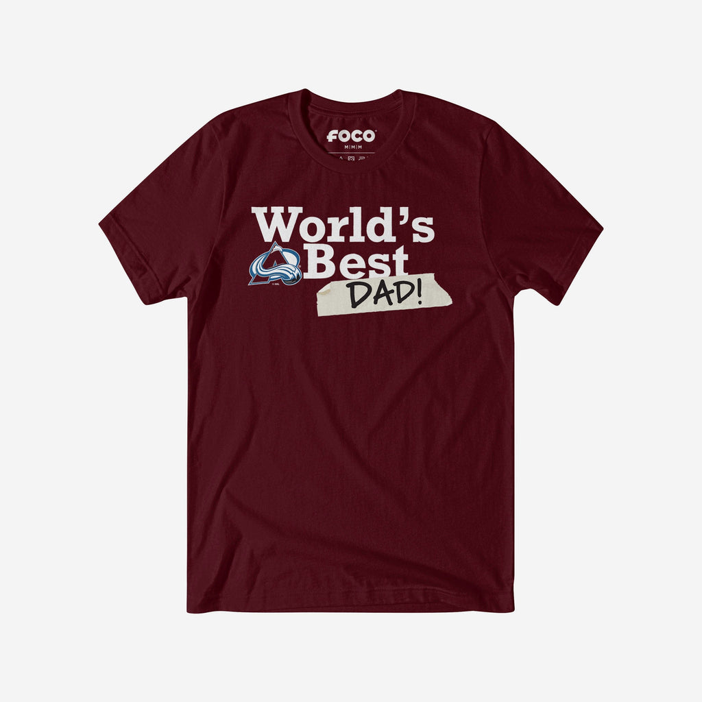 Colorado Avalanche World's Best Dad T-Shirt FOCO S - FOCO.com