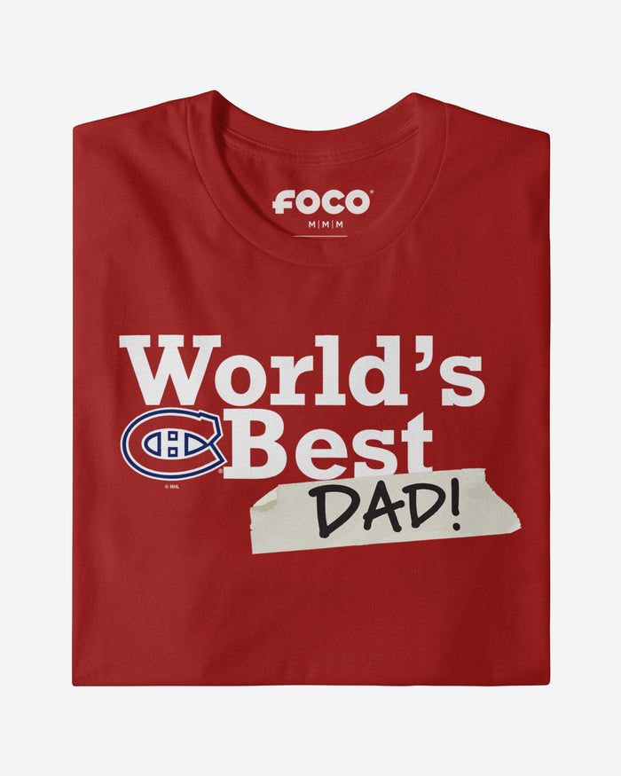 Montreal Canadiens World's Best Dad T-Shirt FOCO - FOCO.com