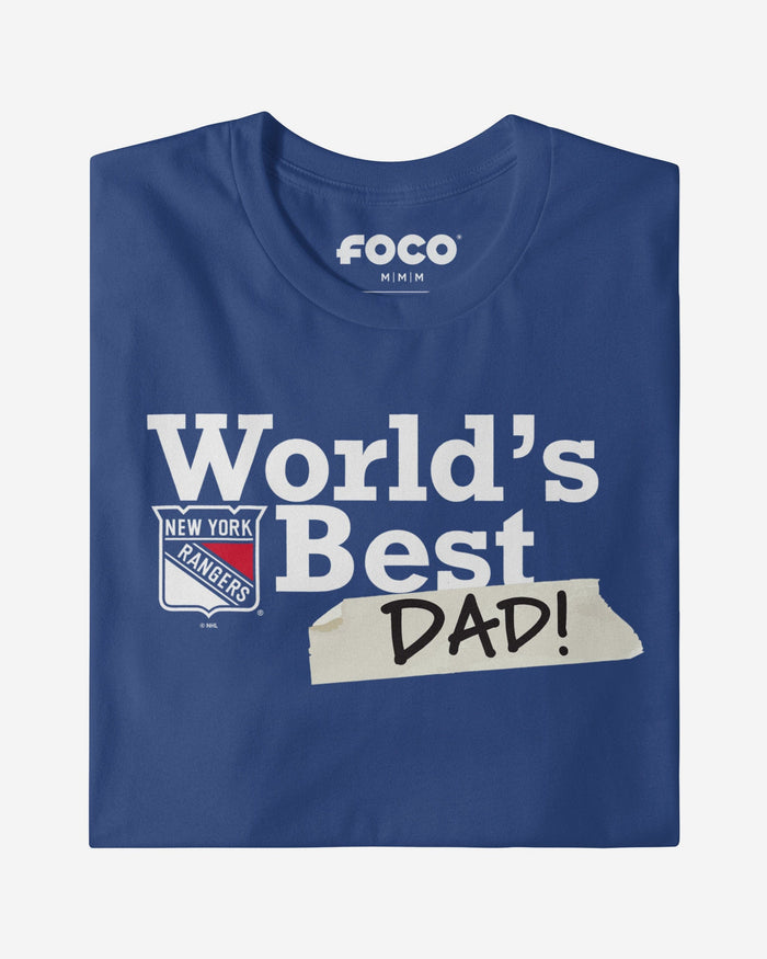 New York Rangers World's Best Dad T-Shirt FOCO - FOCO.com