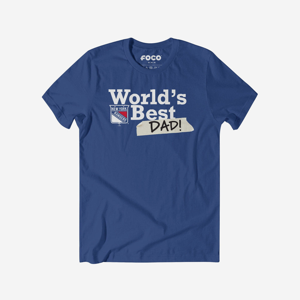 New York Rangers World's Best Dad T-Shirt FOCO S - FOCO.com