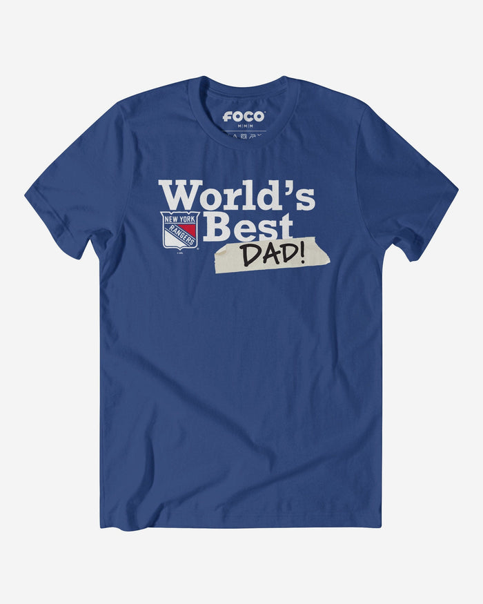 New York Rangers World's Best Dad T-Shirt FOCO S - FOCO.com