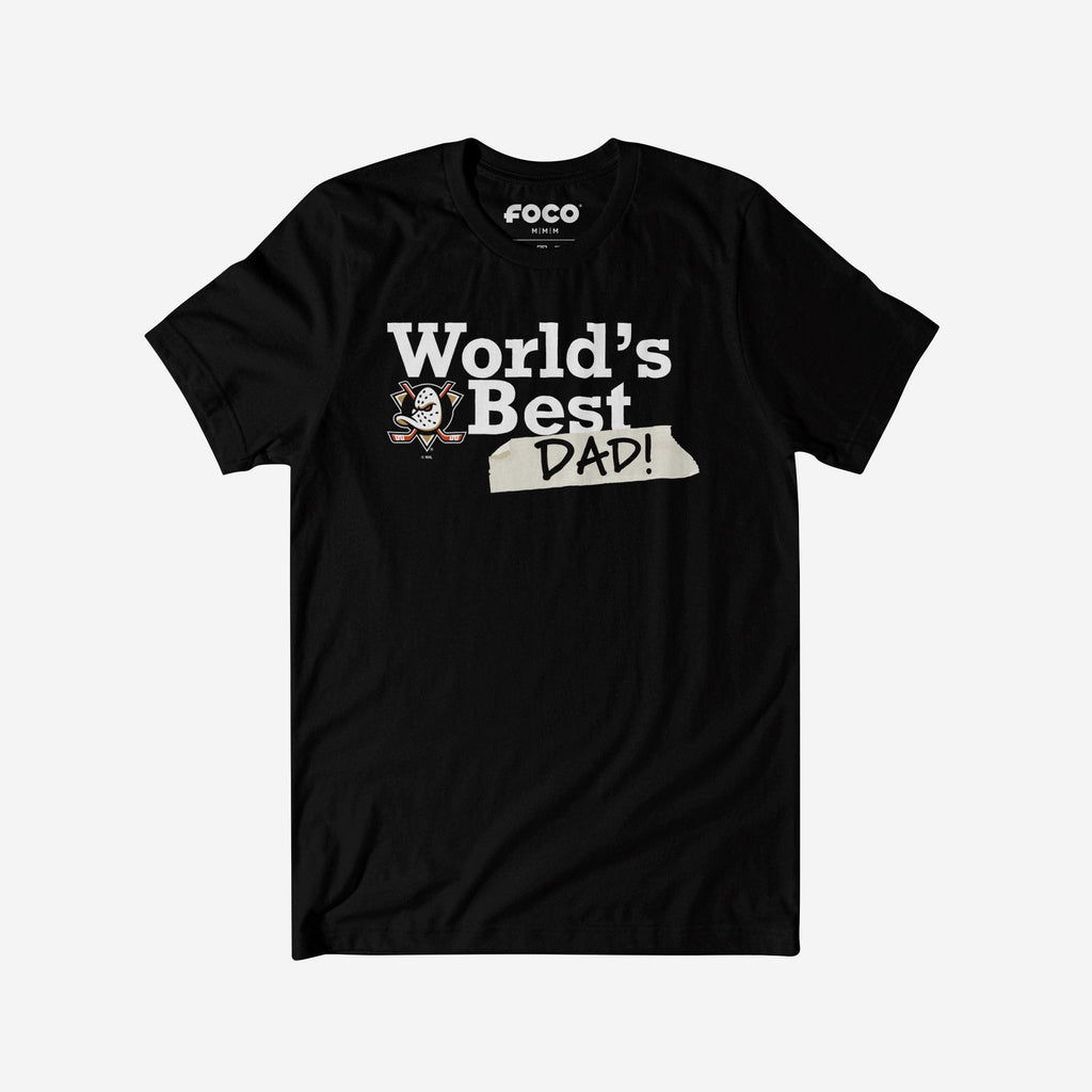 Anaheim Ducks World's Best Dad T-Shirt FOCO S - FOCO.com