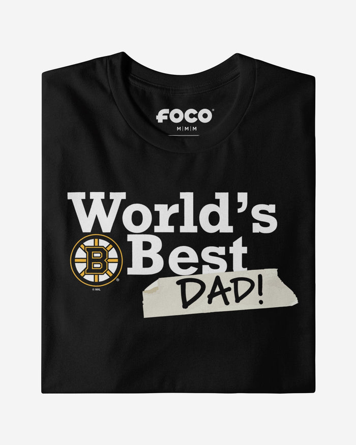 Boston Bruins World's Best Dad T-Shirt FOCO - FOCO.com