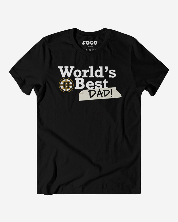 Boston Bruins World's Best Dad T-Shirt FOCO S - FOCO.com