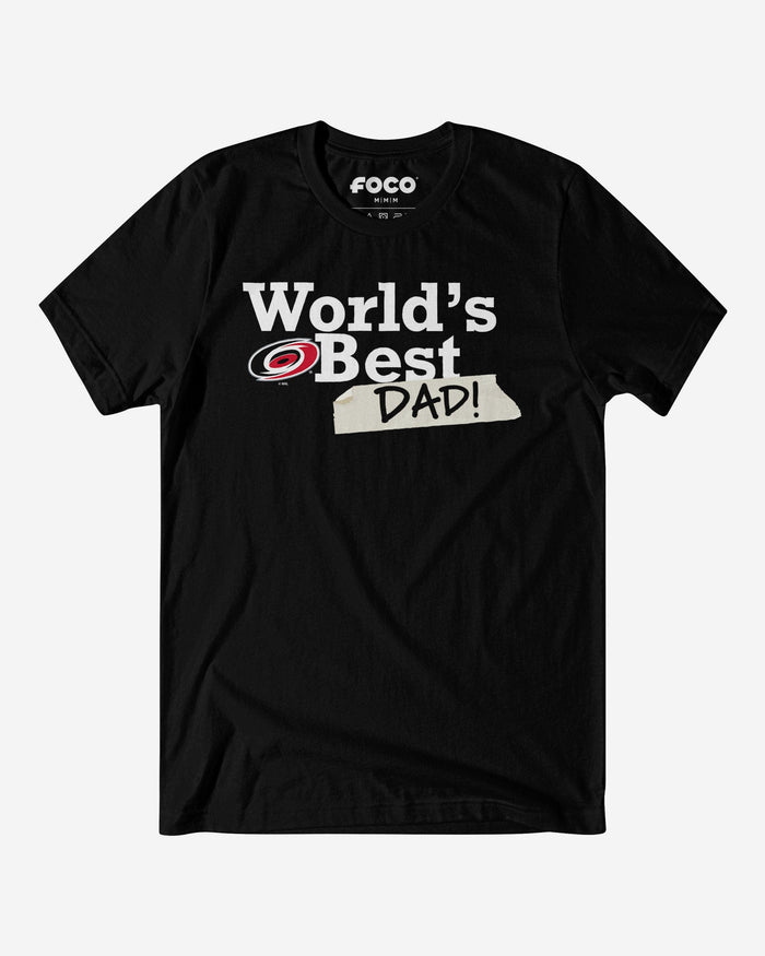 Carolina Hurricanes World's Best Dad T-Shirt FOCO S - FOCO.com