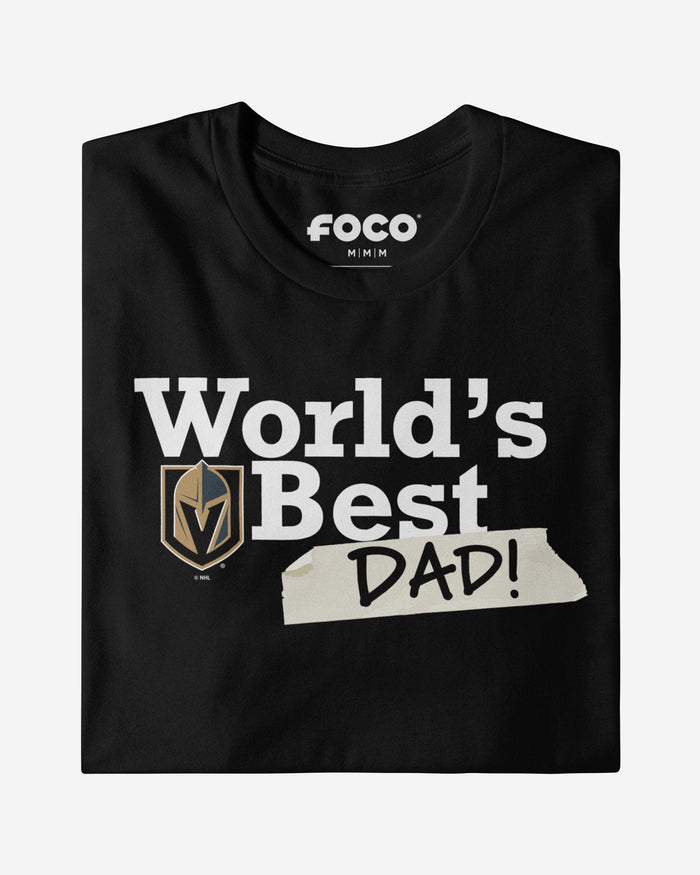 Vegas Golden Knights World's Best Dad T-Shirt FOCO - FOCO.com