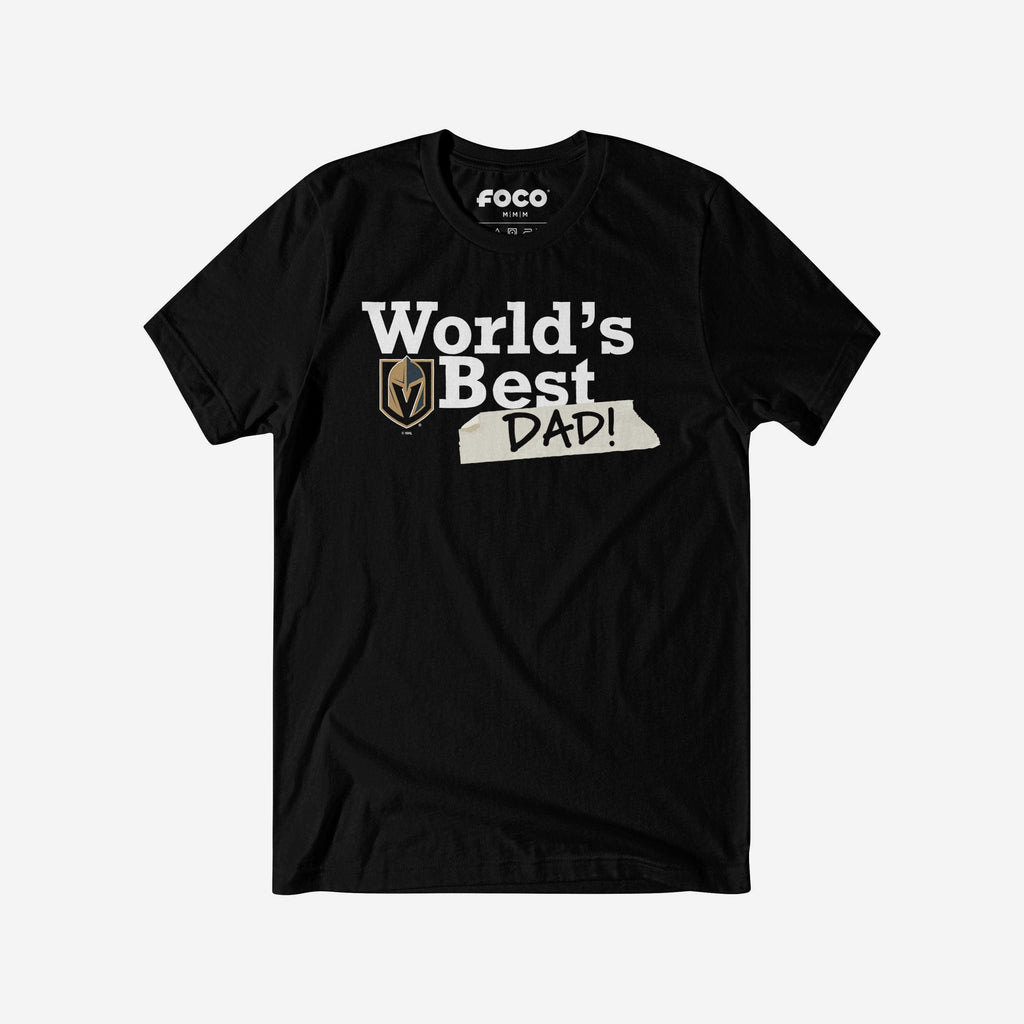 Vegas Golden Knights World's Best Dad T-Shirt FOCO S - FOCO.com