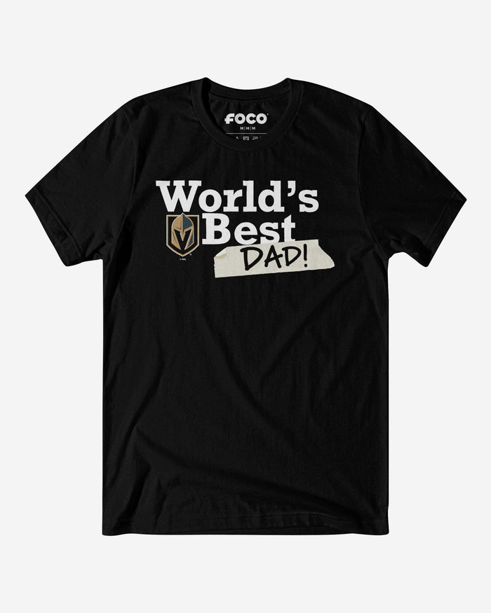 Vegas Golden Knights World's Best Dad T-Shirt FOCO S - FOCO.com