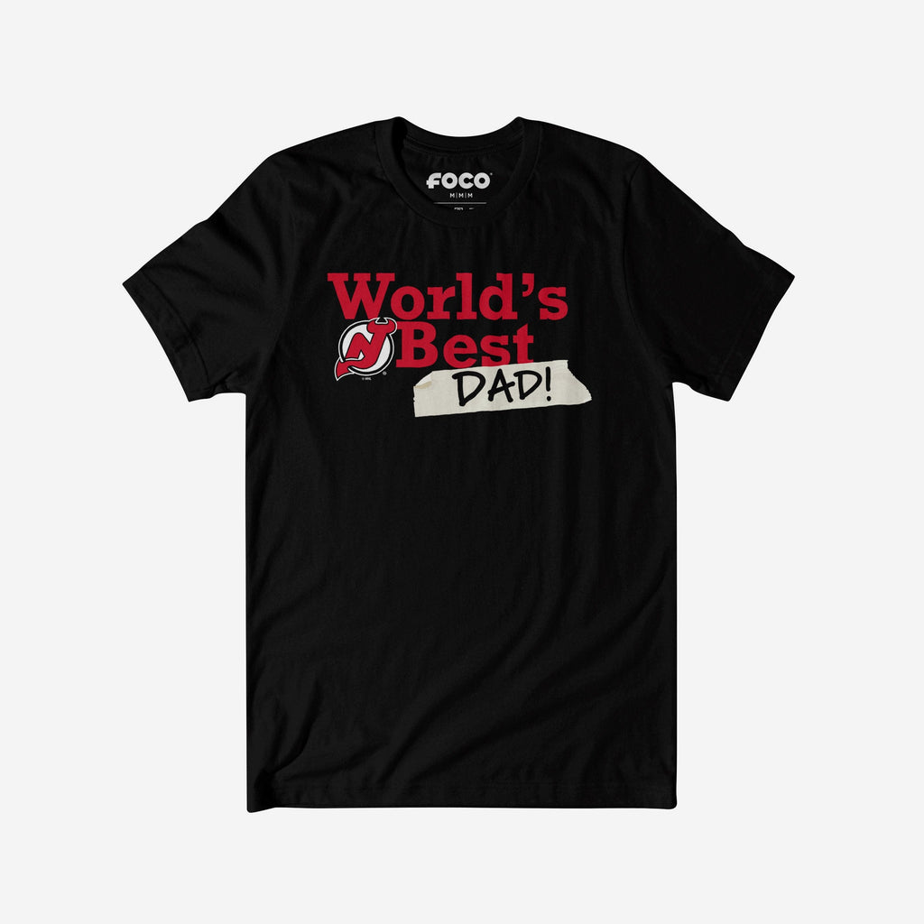 New Jersey Devils World's Best Dad T-Shirt FOCO S - FOCO.com