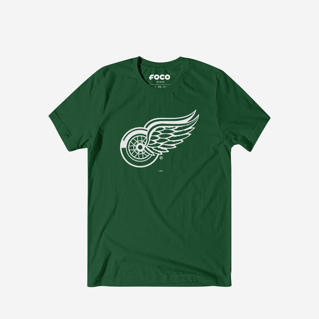 Detroit Red Wings White Logo T-Shirt FOCO S - FOCO.com