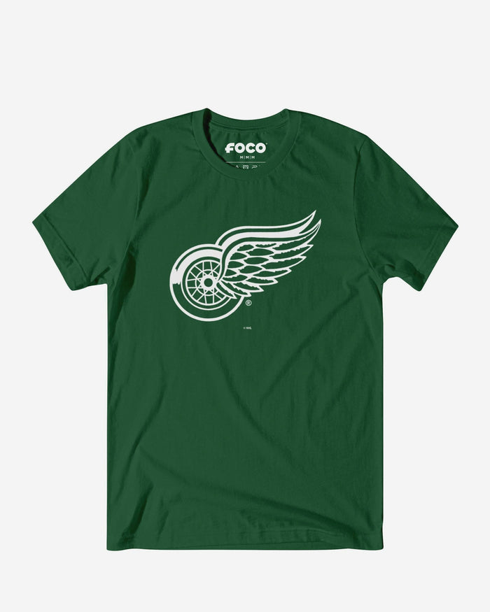 Detroit Red Wings White Logo T-Shirt FOCO S - FOCO.com