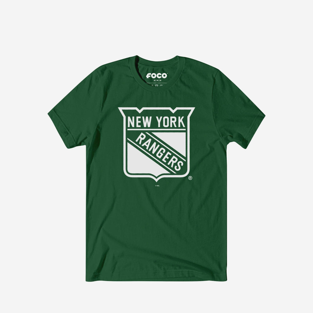 New York Rangers White Logo T-Shirt FOCO S - FOCO.com