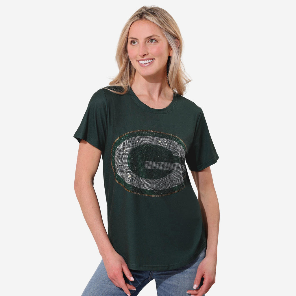 Green Bay Packers Rhinestone Tunic Top FOCO S - FOCO.com