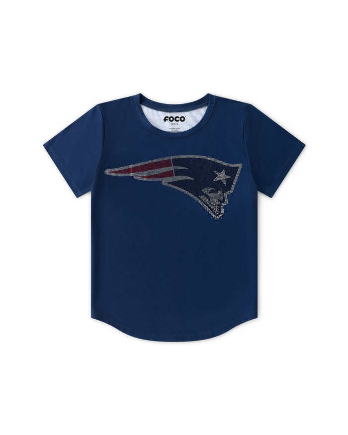 New England Patriots Rhinestone Tunic Top