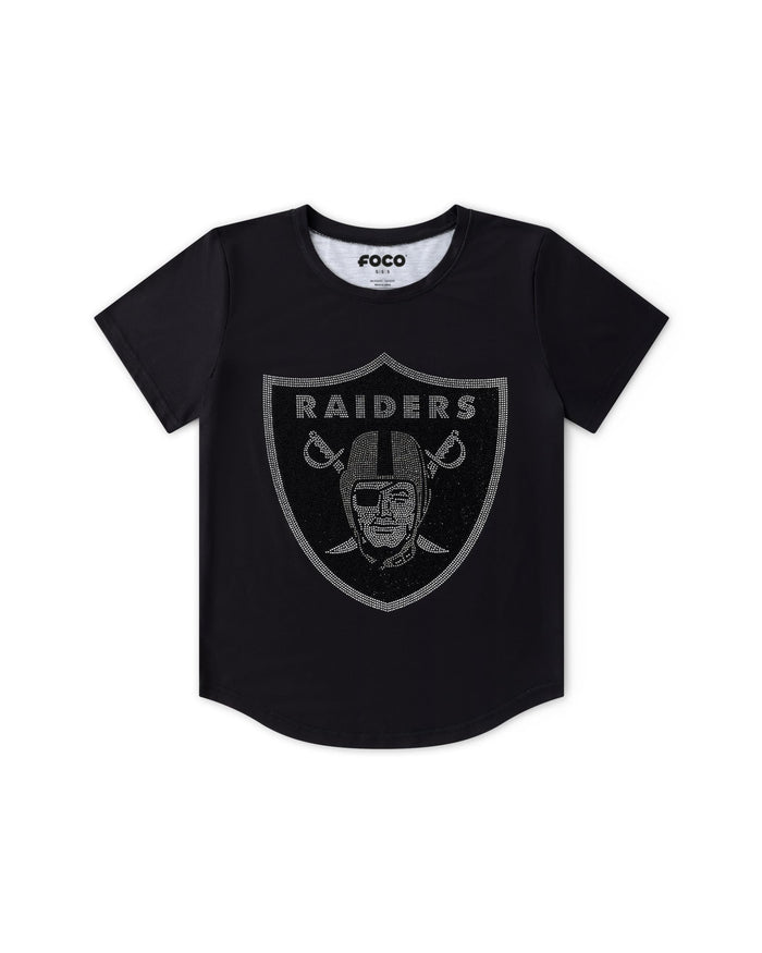 Las Vegas Raiders Rhinestone Tunic Top
