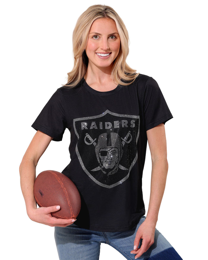 Las Vegas Raiders Rhinestone Tunic Top