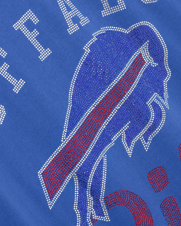 Buffalo Bills Womens Rhinestone Logo Oversized T-Shirt FOCO S - FOCO.com