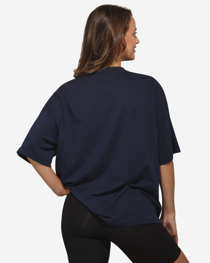 Dallas Cowboys Womens Rhinestone Logo Oversized T-Shirt FOCO S - FOCO.com