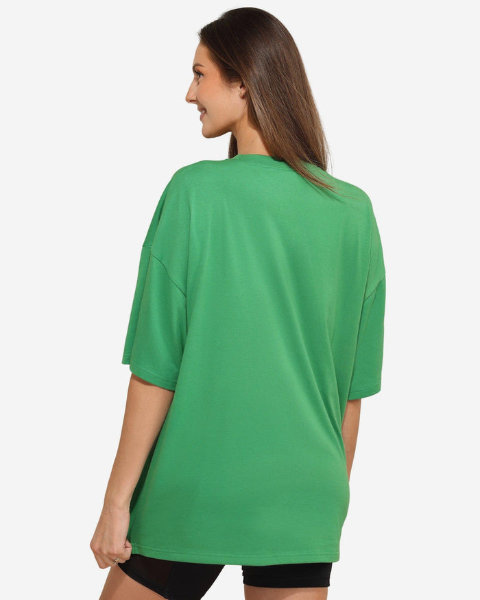 Philadelphia Eagles Womens Kelly Green Rhinestone Logo Oversized T-Shirt FOCO S - FOCO.com