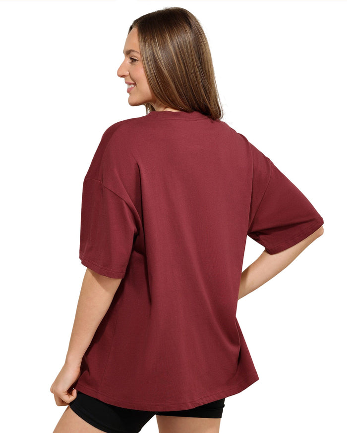 Washington Commanders Womens Rhinestone Logo Oversized T-Shirt FOCO S - FOCO.com