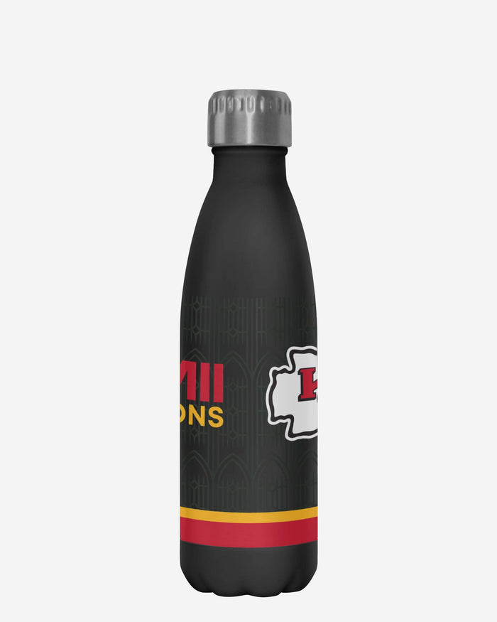 Kansas City Chiefs Super Bowl LVIII Champions Black 17 oz Stainless Steel Bottle FOCO - FOCO.com