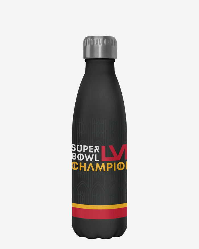 Kansas City Chiefs Super Bowl LVIII Champions Black 17 oz Stainless Steel Bottle FOCO - FOCO.com