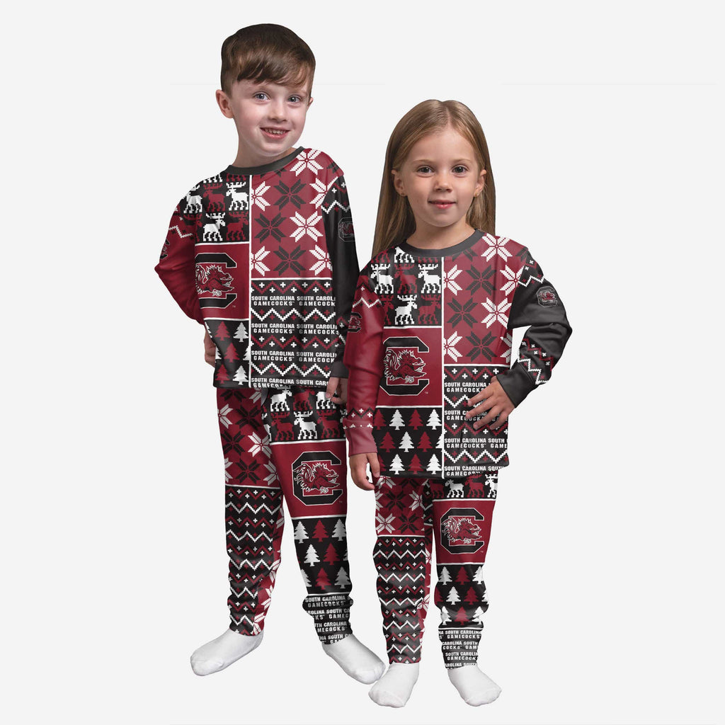 South Carolina Gamecocks Toddler Busy Block Family Holiday Pajamas FOCO 2T - FOCO.com