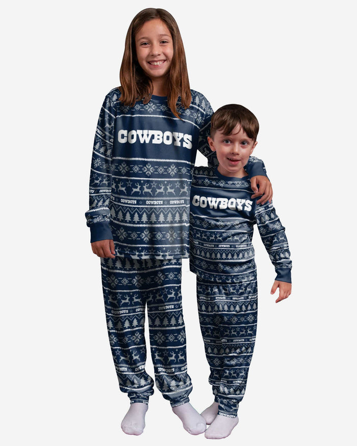 Dallas Cowboys Youth Family Holiday Pajamas FOCO 4 - FOCO.com