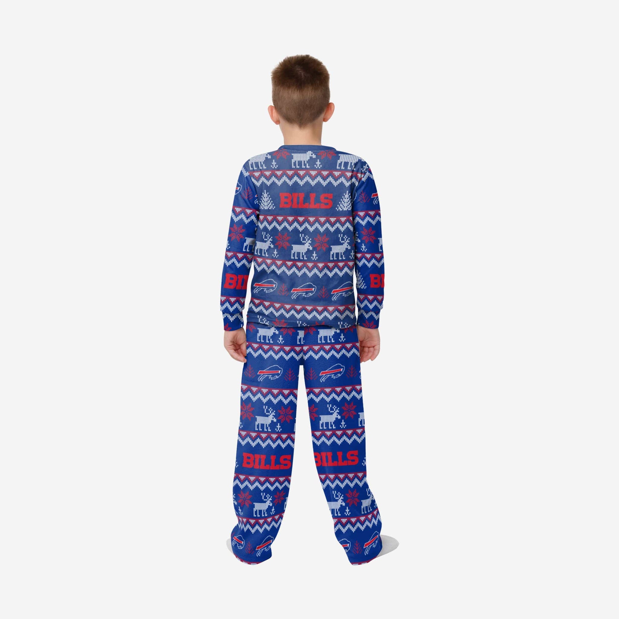 Men's Foco Royal Buffalo Bills Team Ugly Pajama Set - ShopStyle