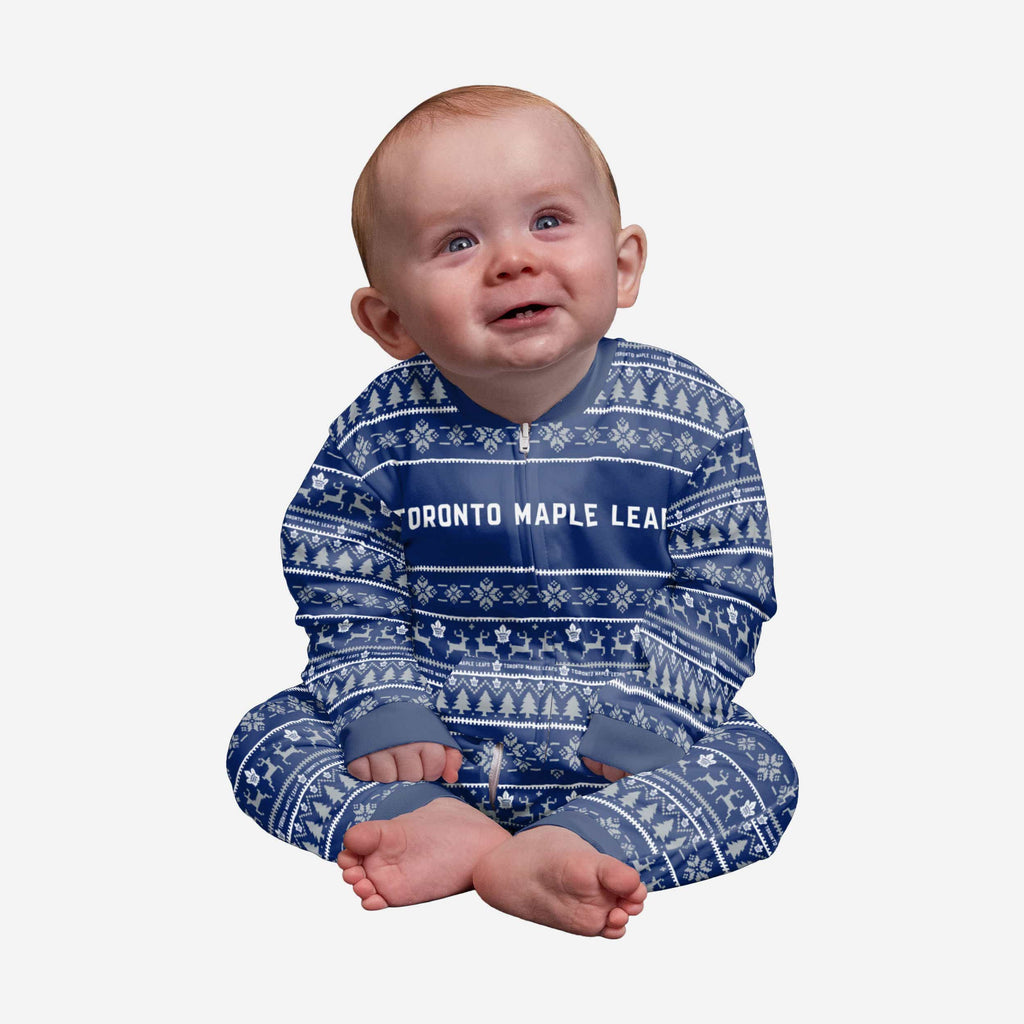 Toronto Maple Leafs Infant Family Holiday Pajamas FOCO 12 mo - FOCO.com