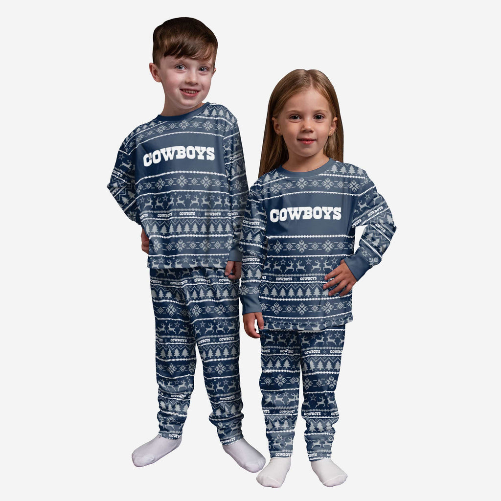 Dallas Cowboys Toddler Family Holiday Pajamas FOCO 2T - FOCO.com