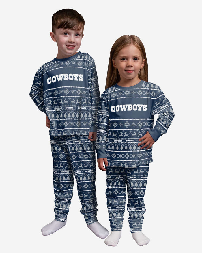 Dallas Cowboys Toddler Family Holiday Pajamas FOCO 2T - FOCO.com