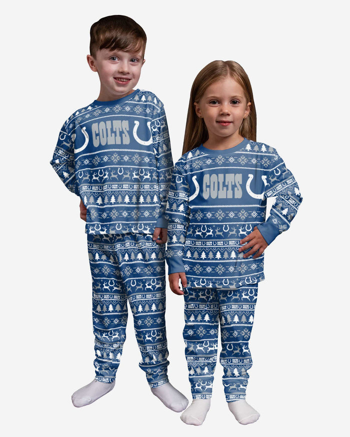 Indianapolis Colts Toddler Family Holiday Pajamas FOCO 2T - FOCO.com