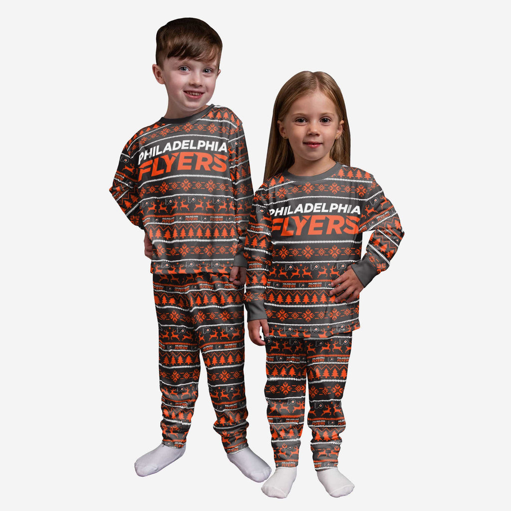 Philadelphia Flyers Toddler Family Holiday Pajamas FOCO 2T - FOCO.com