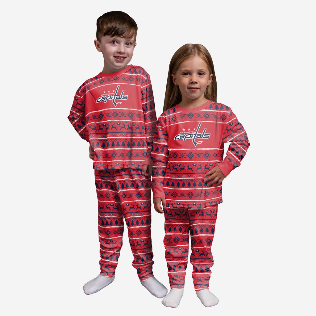 Washington Capitals Toddler Family Holiday Pajamas FOCO 2T - FOCO.com