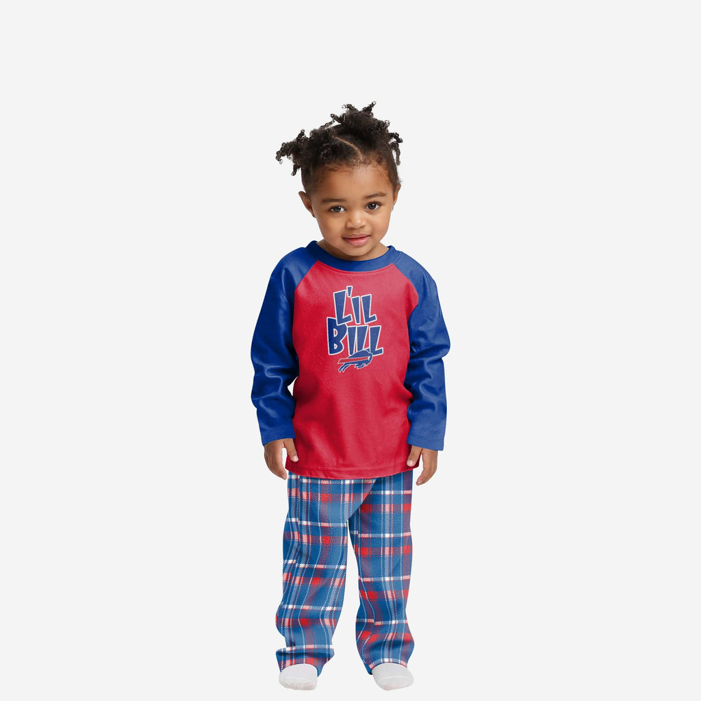 Buffalo Bills Toddler Plaid Family Holiday Pajamas FOCO 2T - FOCO.com