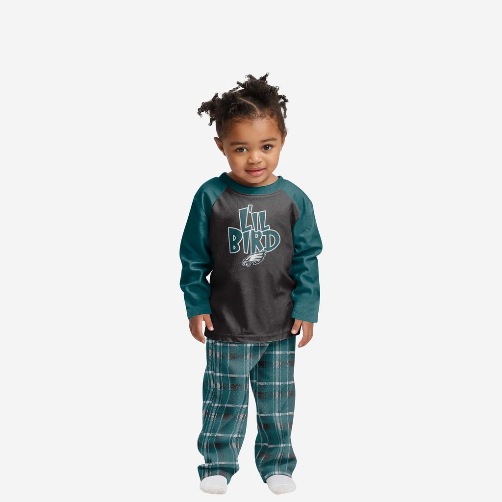 Philadelphia Eagles Toddler Plaid Family Holiday Pajamas FOCO 2T - FOCO.com