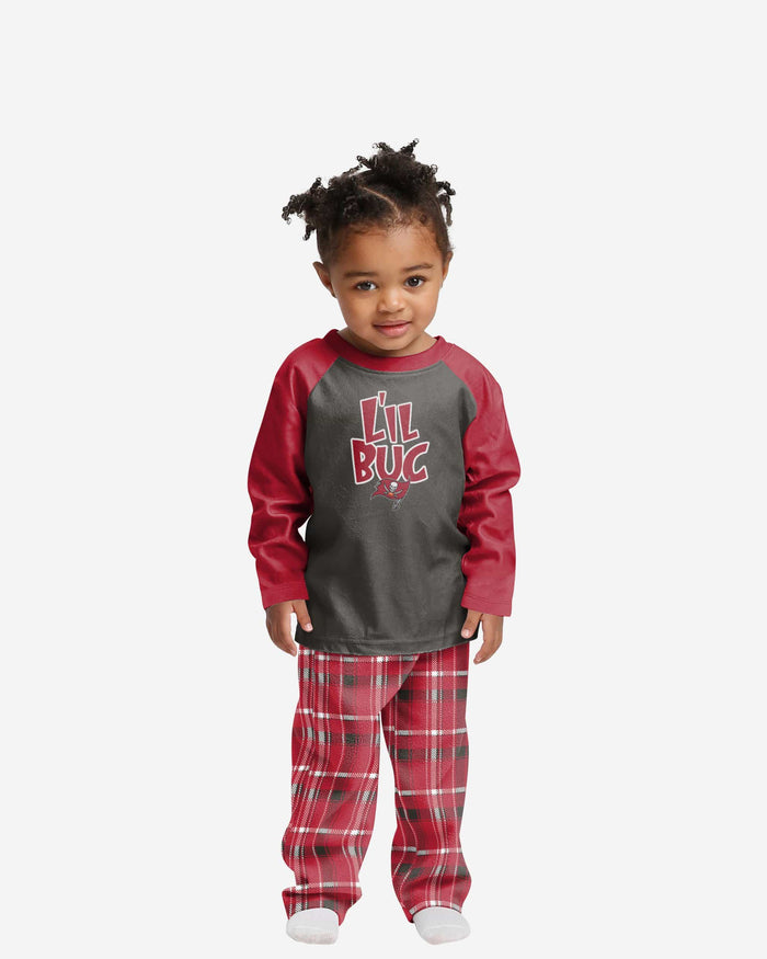 Tampa Bay Buccaneers Toddler Plaid Family Holiday Pajamas FOCO 2T - FOCO.com
