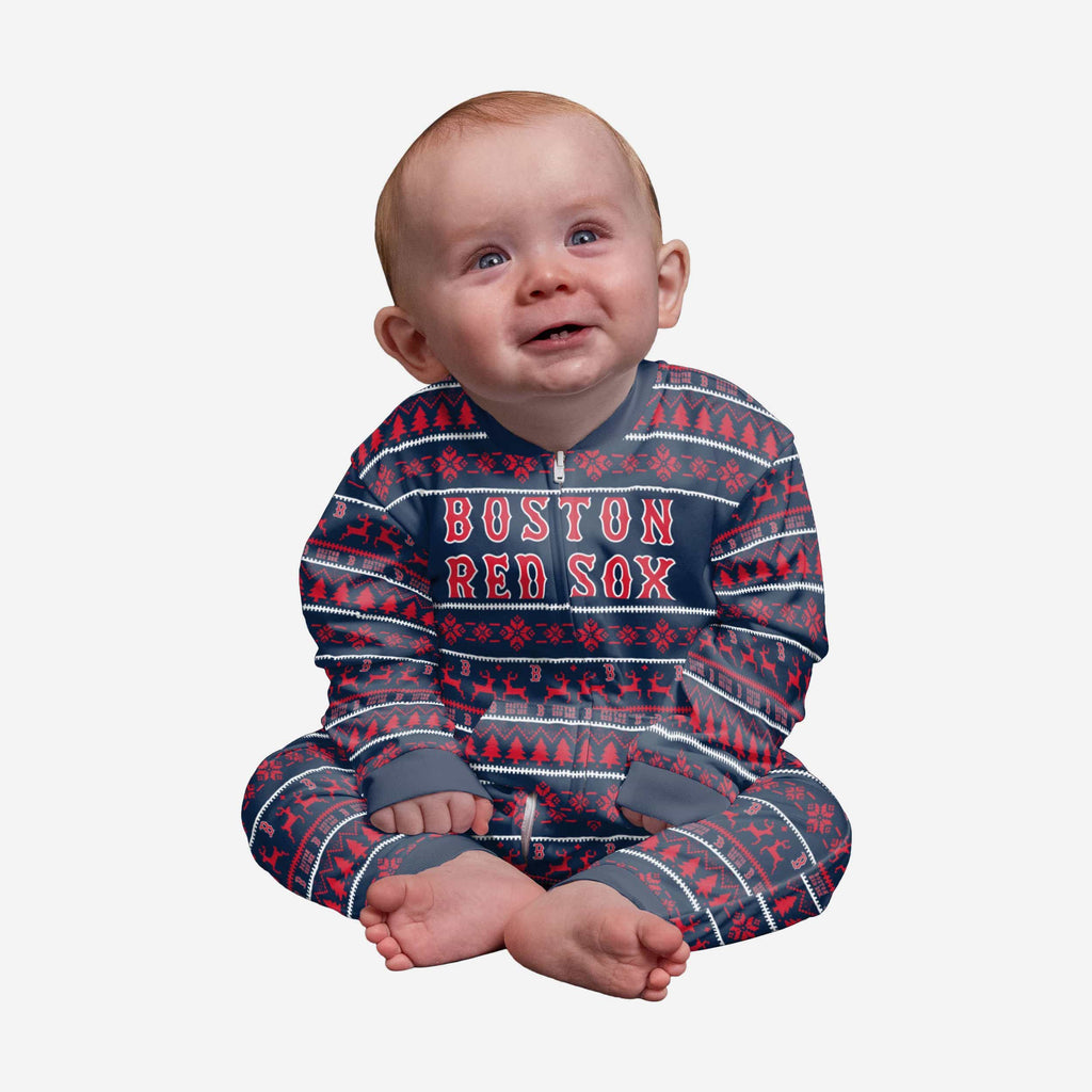 Boston Red Sox Infant Family Holiday Pajamas FOCO 12 mo - FOCO.com