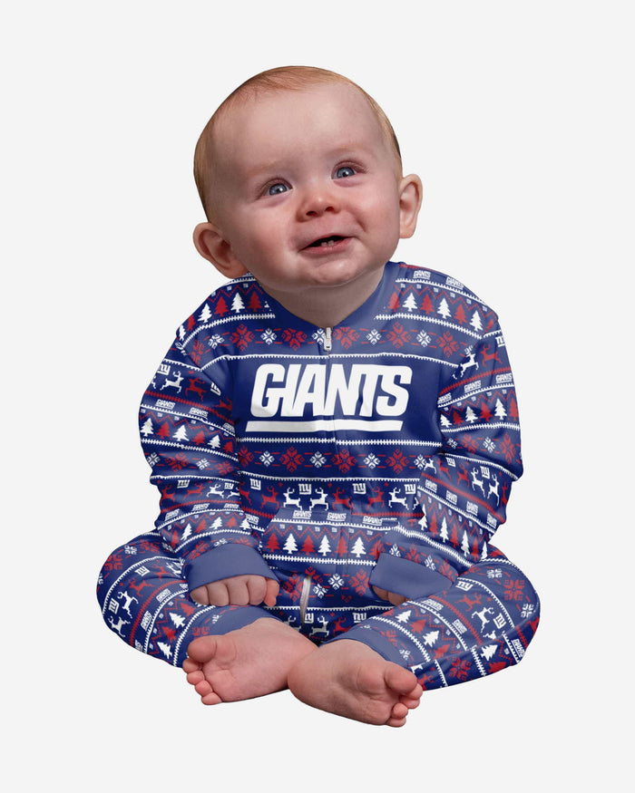 New York Giants Infant Family Holiday Pajamas FOCO 12 mo - FOCO.com