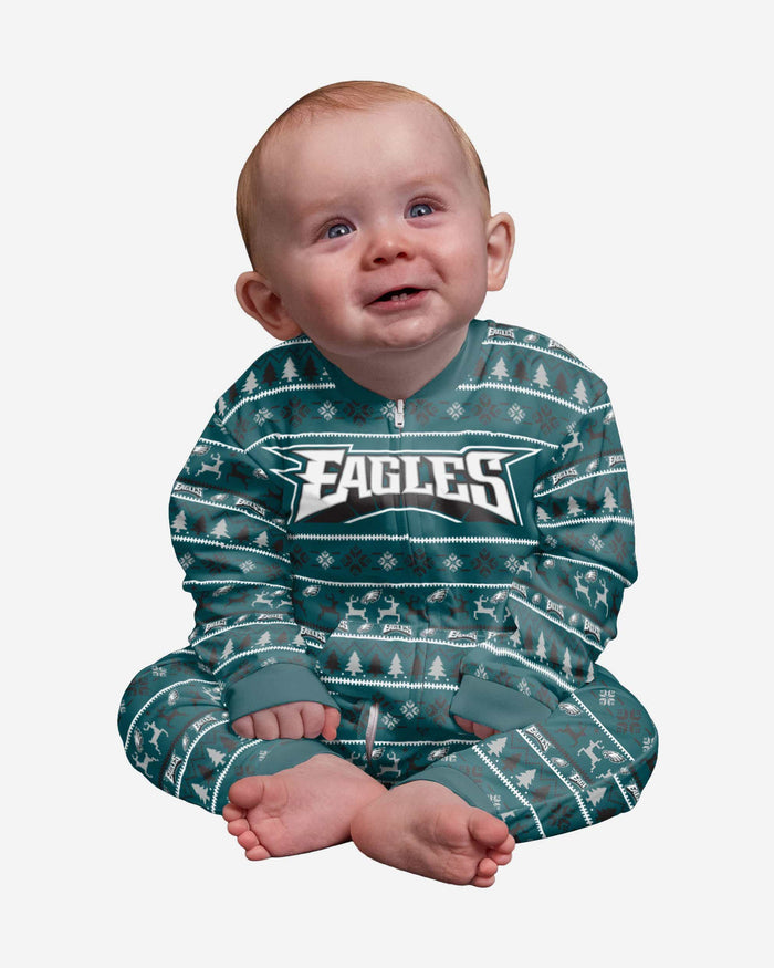 Philadelphia Eagles Infant Family Holiday Pajamas FOCO 12 mo - FOCO.com