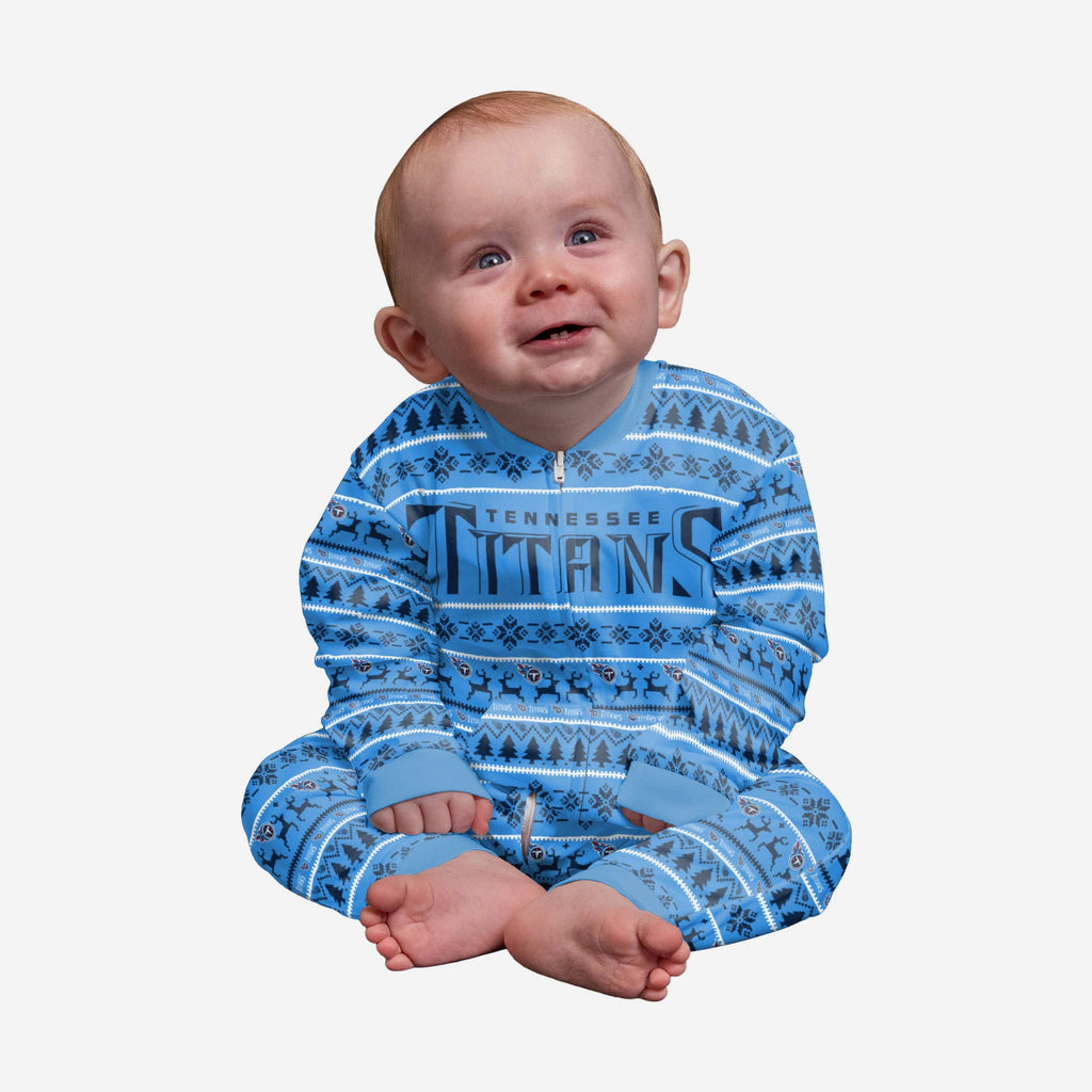 Tennessee Titans Infant Family Holiday Pajamas FOCO 12 mo - FOCO.com